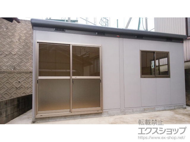 福井県あわら市のの物置・屋外倉庫 ナイソー 多雪地型（SMK-120H） SMK-120H 施工例