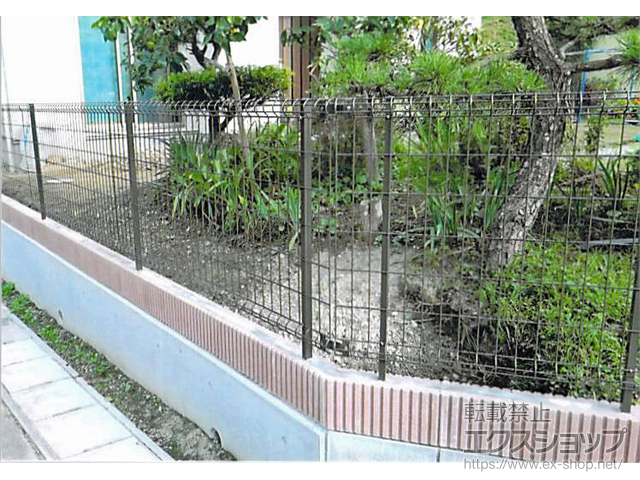 宮城県宮城郡松島町ののフェンス・柵 ハイグリッドフェンスUF8型 フリーポールタイプ 施工例