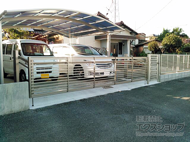 熊本県宇城市ののカーポート プレシオスポート ワイド 積雪〜20cm対応 施工例