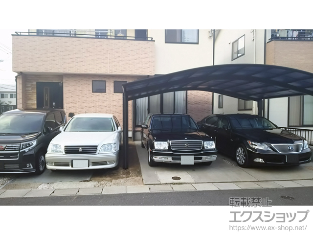 岡山県岡山市ののカーポート レイナツインポートグラン　積雪〜20cm対応 施工例