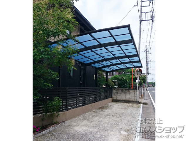 群馬県前橋市ののカーポート レイナポートグラン 縦連棟　積雪〜20cm対応 施工例