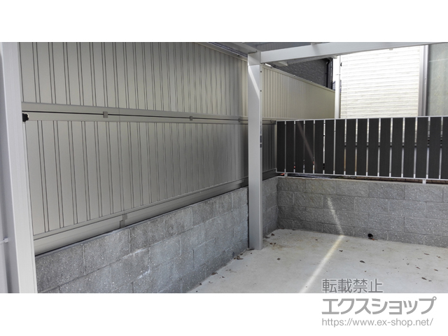 神奈川県横浜市ののフェンス・柵 マイリッシュA6型 たて板格子 フリー支柱タイプ 施工例