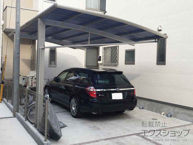 東京都東村山市ののカーポート レイナポートREグラン 前下がり 積雪〜20cm対応 施工例