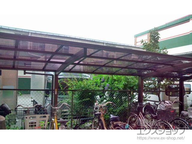 東京都江戸川区ののサイクルポート・駐輪場 レイナポートグランミニ 積雪〜20cm対応 施工例