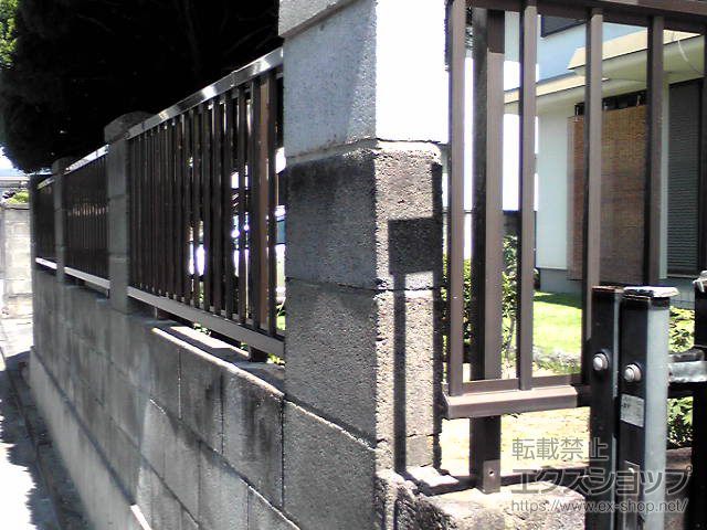 埼玉県熊谷市ののフェンス・柵 ハイサモア フリーポールタイプ 施工例