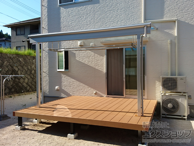 広島県山県郡北広島町ののウッドデッキ リウッドデッキ 200 施工例