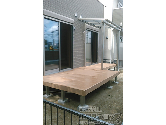 愛知県春日井市ののウッドデッキ リウッドデッキ 200 施工例