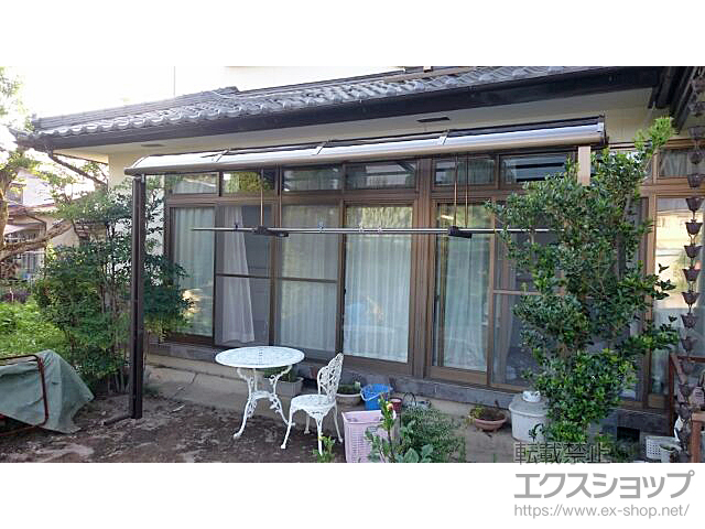 長野県佐久市ののテラス屋根 スピーネ R型 テラスタイプ 単体 積雪〜20cm対応 施工例