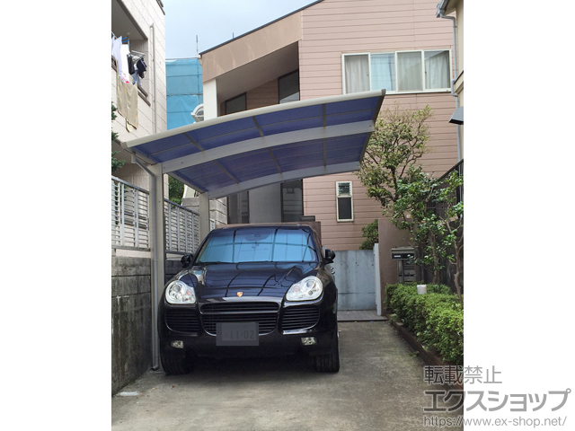 東京都目黒区ののカーポート プレシオスポート 積雪〜20cm対応 施工例