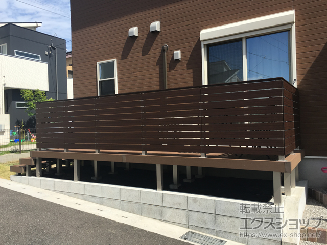 福岡県北九州市ののウッドデッキ リウッドデッキ 200 施工例