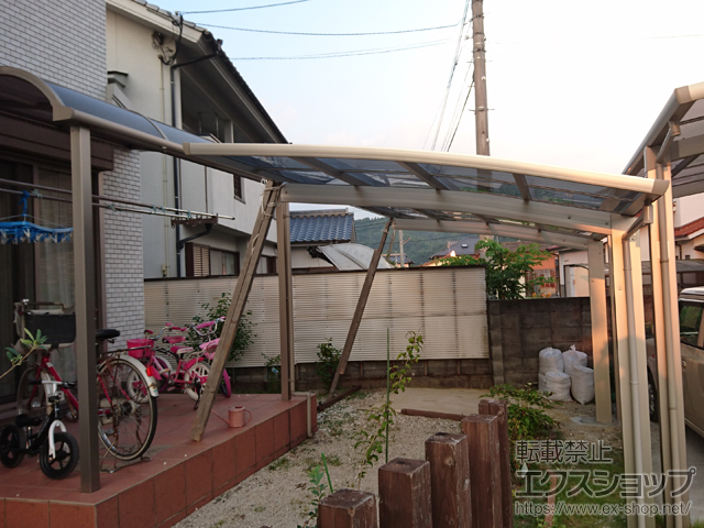 大分県日田市ののカーポート プレシオスポート 積雪〜20cm対応 施工例