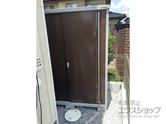 千葉県佐倉市のの物置・屋外倉庫 シンプリー 一般型 1520×755×1903 MJX-157E-TB 施工例