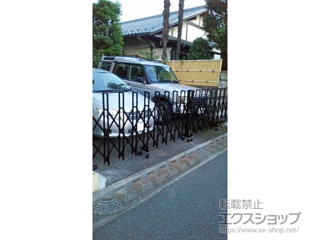 東京都杉並区ののカーゲート トリップゲート RB型 ノンレール 両開き 54W(27S+27M) 施工例