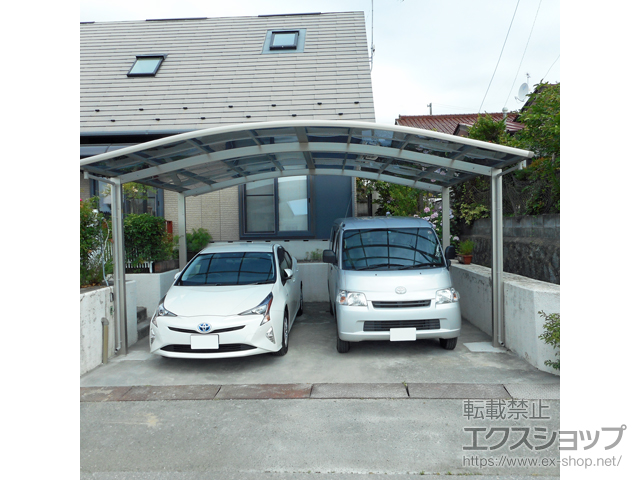 岩手県大船渡市ののカーポート プレシオスポート ワイド 積雪〜20cm対応 施工例