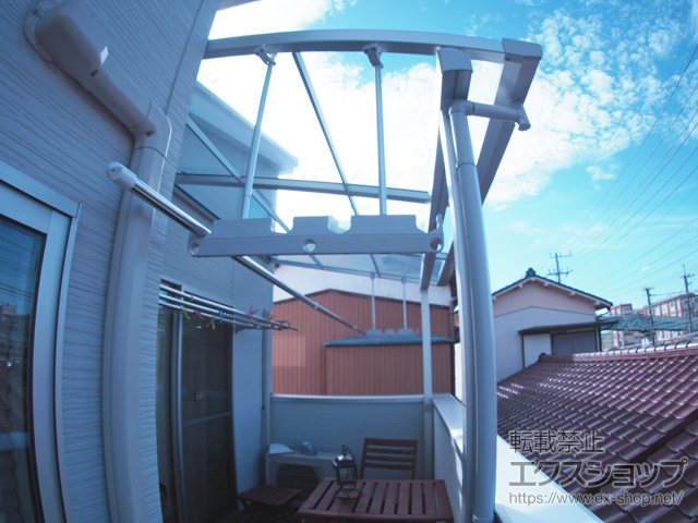 千葉県千葉市ののバルコニー・ベランダ屋根 スピーネ F型 屋根タイプ 単体 積雪〜20cm対応 施工例