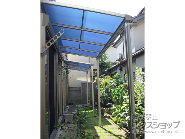 東京都中野区ののテラス屋根 プレシオステラス F型 テラスタイプ 単体 積雪〜20cm対応 施工例