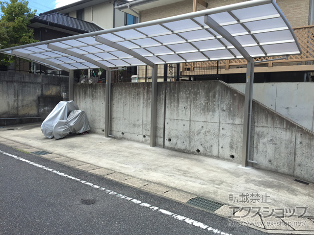 愛知県豊田市ののカーポート プレシオスポート 縦連棟 積雪〜20cm対応 施工例