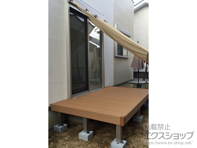 大阪府茨木市ののウッドデッキ マージウッドデッキ 施工例