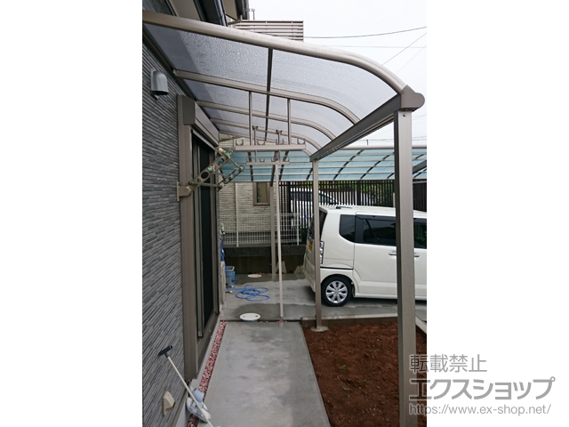 神奈川県藤沢市ののテラス屋根 ヴェクターテラス R型 テラスタイプ 単体 積雪〜20cm対応 施工例