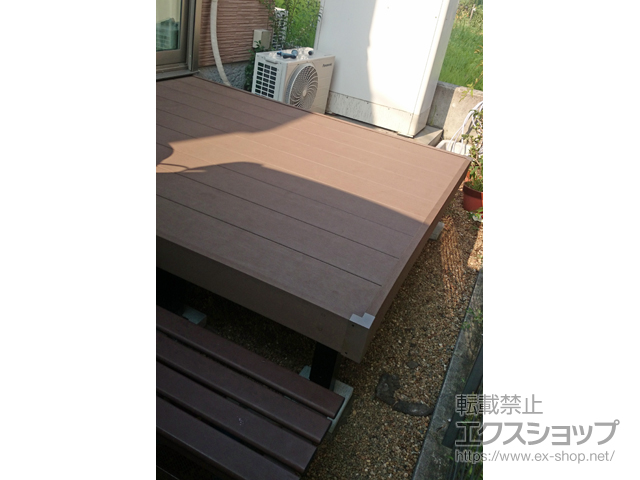 大阪府堺市ののウッドデッキ マージウッドデッキ 施工例