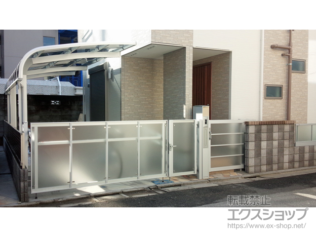 東京都足立区のの門扉 アーキスライドF型 片引き 施工例