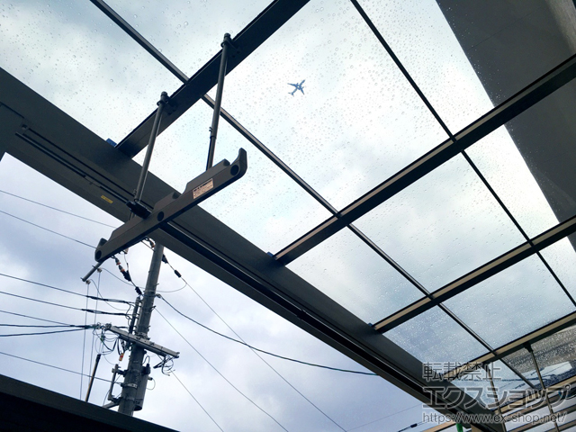 大阪府柏原市ののバルコニー・ベランダ屋根 スピーネ F型 屋根タイプ 単体 積雪〜20cm対応 施工例