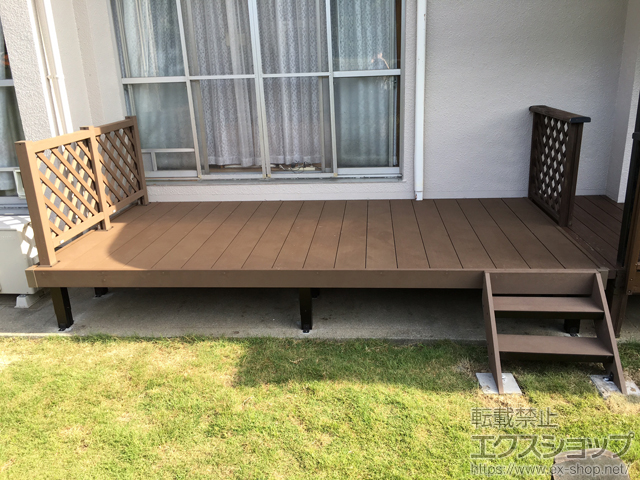 愛媛県西予市ののウッドデッキ マージウッドデッキ 施工例