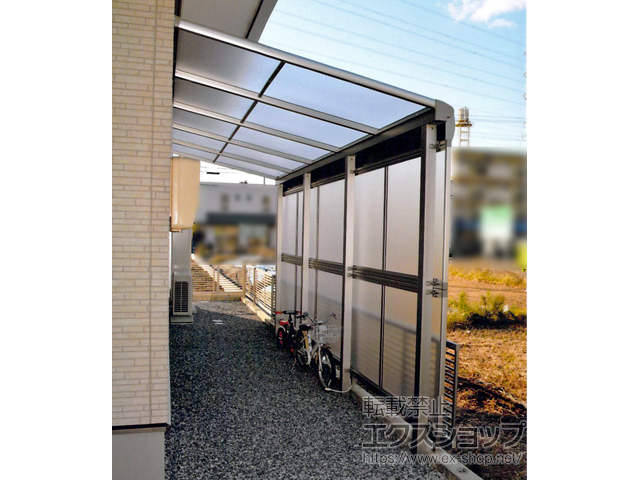 岐阜県岐阜市ののテラス屋根 ヴェクターテラス F型 テラスタイプ 単体 積雪〜20cm対応 施工例