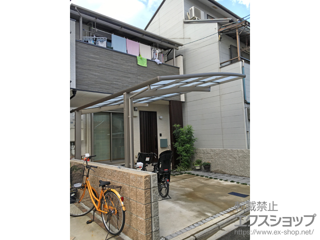 京都府京都市ののカーポート ネスカR (ラウンドスタイル) 積雪〜20cm対応 施工例