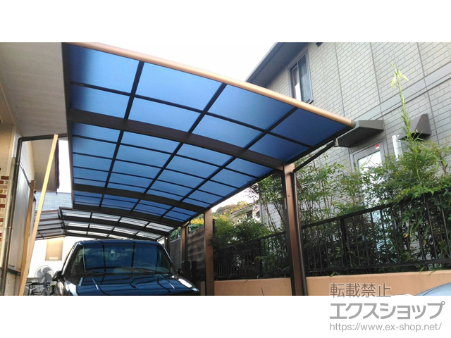 福岡県宗像市ののカーポート レイナポートグラン 延長 積雪〜20cm対応 施工例