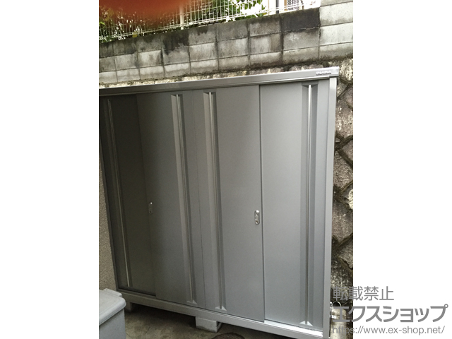 大阪府箕面市のの物置・屋外倉庫 シンプリー 一般型 (MJX-195E-P-FS) 施工例