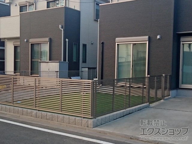 神奈川県伊勢原市ののフェンス・柵 プレスタフェンス3型 フリーポールタイプ　 施工例