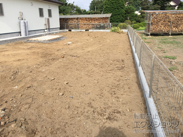 群馬県邑楽郡板倉町ののフェンス・柵 ハイグリッドフェンスUF8型 フリーポールタイプ 施工例