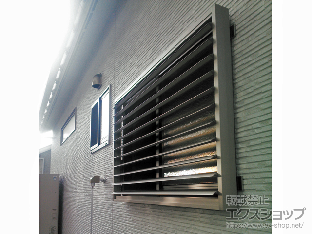 宮城県仙台市のの面格子・窓格子 目隠し可動ルーバー 引違い窓用 施工例