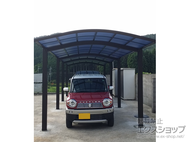 京都府亀岡市ののカーポート レイナワンポートグラン 縦連棟　積雪〜20cm対応 施工例