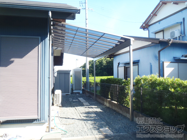 静岡県磐田市ののテラス屋根 スピーネ F型 テラスタイプ 単体 積雪〜20cm対応 施工例