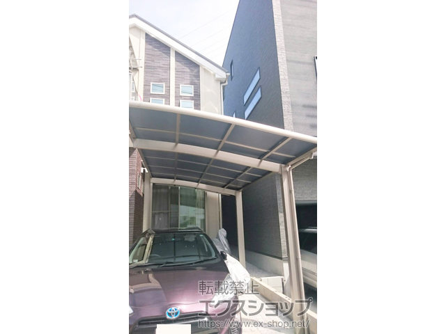 埼玉県さいたま市ののカーポート ネスカR (ラウンドスタイル) 積雪〜20cm対応 施工例