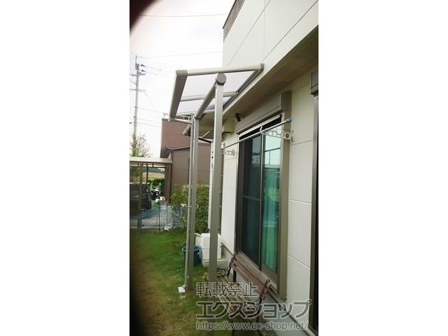 熊本県合志市ののテラス屋根 プレシオステラス F型 テラスタイプ 単体 積雪〜20cm対応 施工例