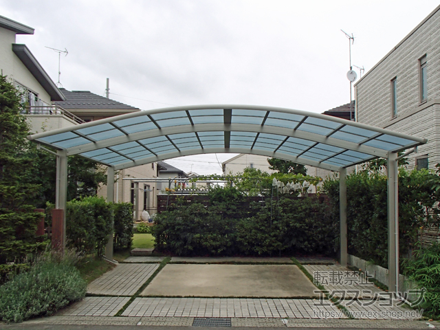 栃木県大田原市ののカーポート レイナツインポートグラン　積雪〜20cm対応 施工例