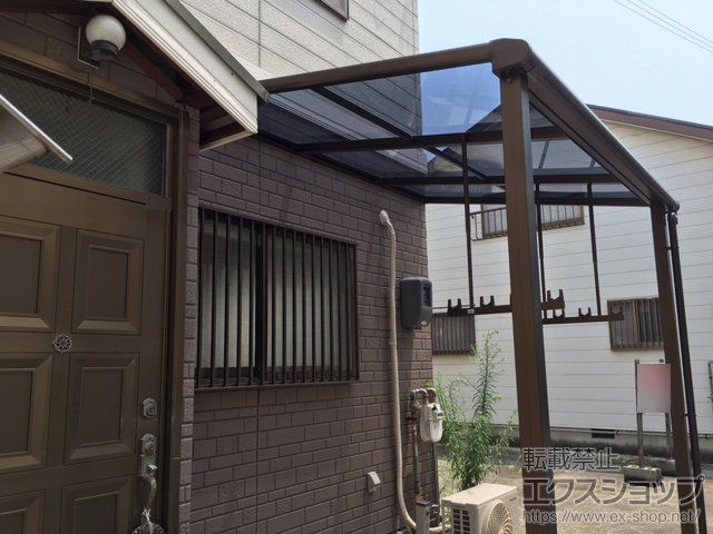 兵庫県神戸市ののテラス屋根 プレシオステラス F型 テラスタイプ 単体 積雪〜20cm対応 施工例