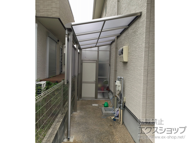 福岡県筑紫野市ののテラス屋根 プレシオステラス F型 テラスタイプ 単体 積雪〜20cm対応 施工例