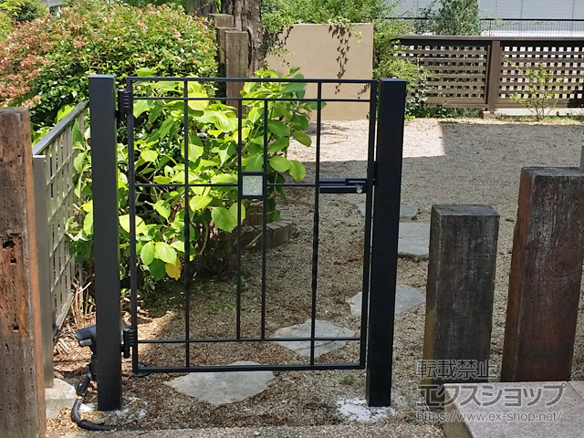 岐阜県岐阜市のの門扉 ラフィーネ門扉5A型 片開き 柱使用 施工例