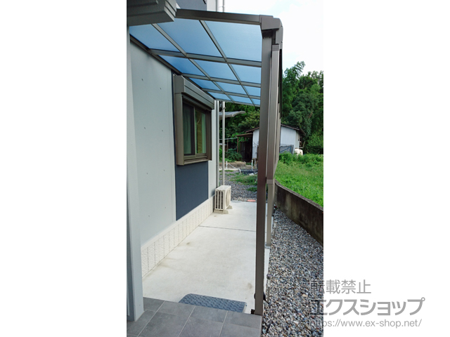岐阜県揖斐郡池田町ののテラス屋根 スピーネ F型 テラスタイプ 単体 積雪〜20cm対応 施工例