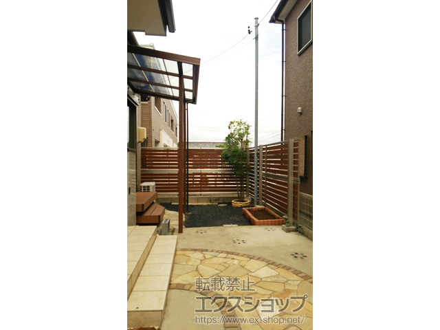 愛知県あま市ののフェンス・柵 ハイグリッドフェンスN8型 フリーポールタイプ ※柱のみ 施工例