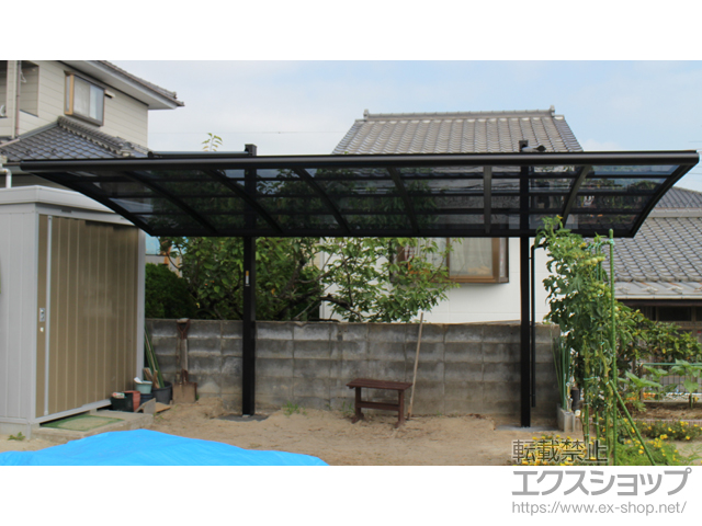 宮城県名取市ののカーポート クイックポートV型 積雪〜20cm対応 施工例