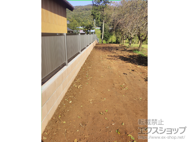 茨城県土浦市ののフェンス・柵 ライシスフェンス2型 フリーポールタイプ 施工例