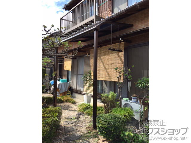 岐阜県安八郡神戸町ののテラス屋根 プレシオステラス R型 テラスタイプ 単体 積雪〜20cm対応 施工例