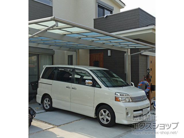 大阪府羽曳野市ののカーポート エフルージュ ツイン 積雪〜20cm対応 施工例
