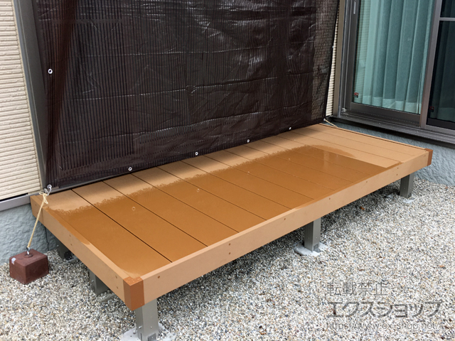 愛知県知立市ののウッドデッキ マージウッドデッキ 施工例