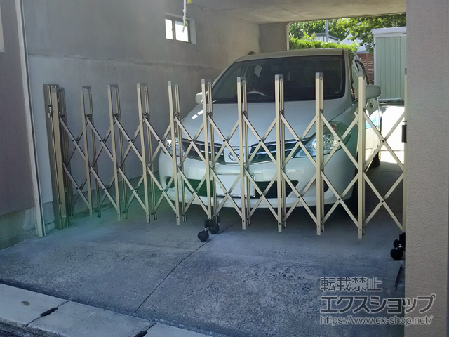 福岡県北九州市ののカーゲート トリップゲート RB型 ノンレール 片開き 30S 施工例